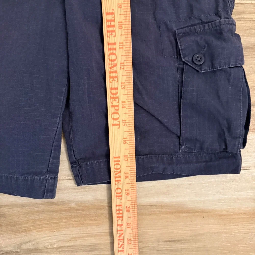 Polo‎ Ralph Lauren Boys Navy Blue Ripstop Cargo Shorts Size 16 Utility Outdoor